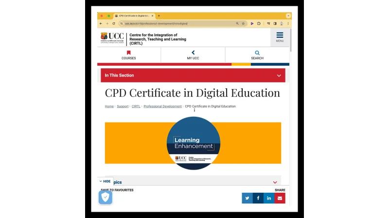 CPD Certificate in Digital Education (2023)