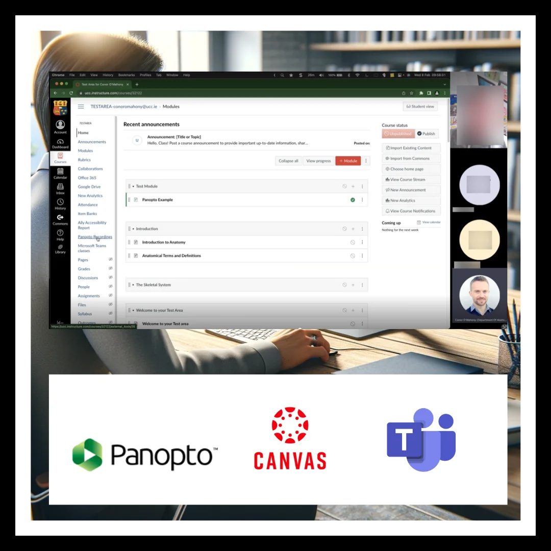 Canvas and Panopto Workshop on MS Teams